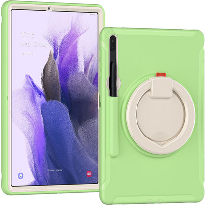 Suitable for Samsung Tab S7 S8 silicone drop-resistant tablet case PC bracelet rotating bracket S7Plus protective case