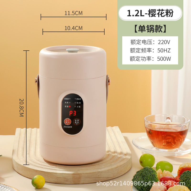 Mini Electric Rice Cooker Smart Small Electric Cooker Portable Small Electric Cooker Office Porridge Soup Non-stick Cooker Gift