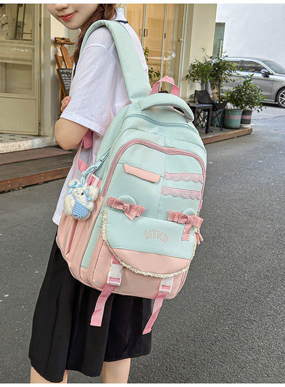 Wholesale Backpack Travel New Korean Style Fashion Large Capacity Junior High School and High School Student School Bag Leisure Travel School Bag