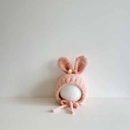 Baby hat rabbit ears cute super cute autumn and winter warm thick men's and women's infant super cute ear protection cap cap