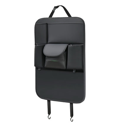 Car Seat Back Storage Bag Leather Tablet Holder Storage Box Dining Table Car Seat Back Hanging Bag
