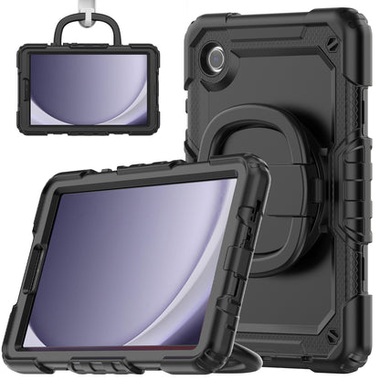 Applicable to Samsung Tab A9 silicone + PC protective case 8.7-inch rotating bracelet X115 multi-functional drop-resistant tablet case