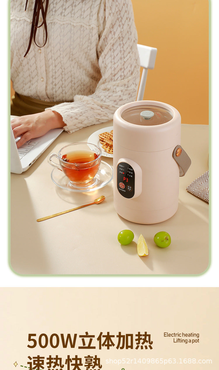 Mini Electric Rice Cooker Smart Small Electric Cooker Portable Small Electric Cooker Office Porridge Soup Non-stick Cooker Gift