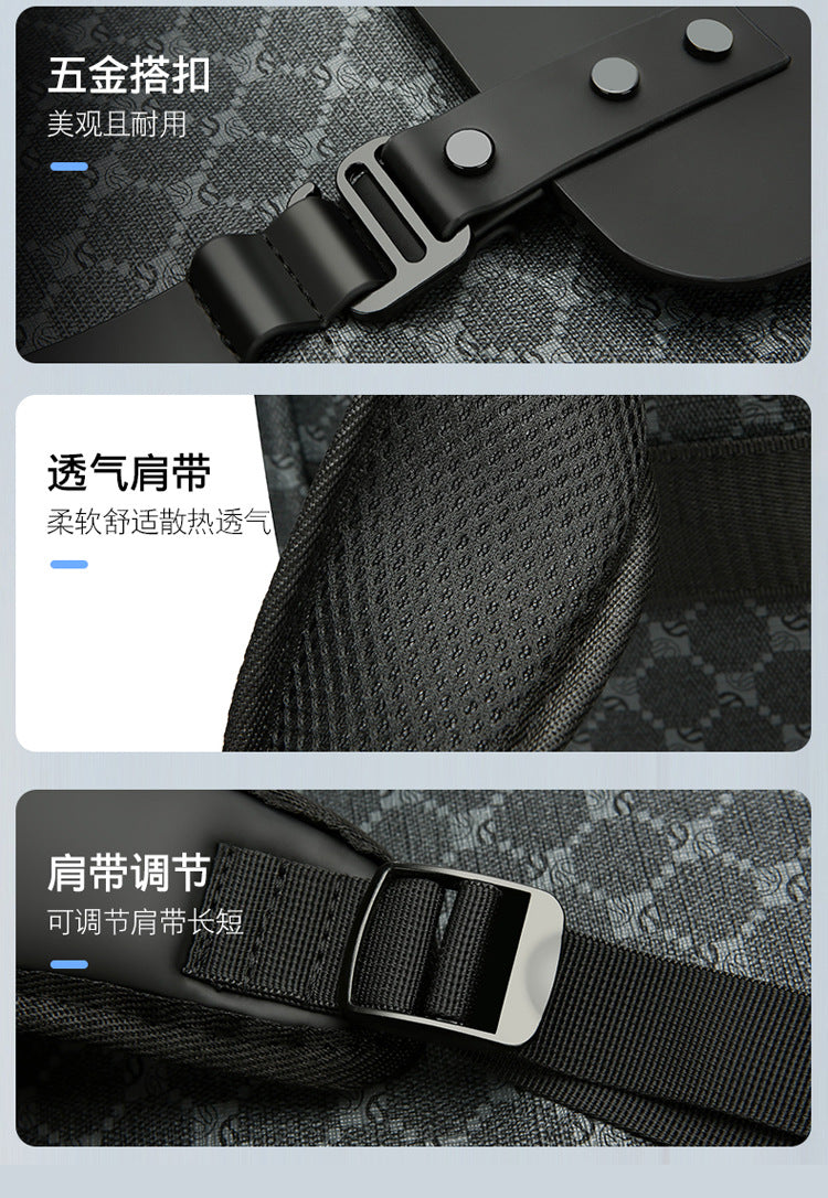Backpack Men's New Business Commuter Backpack Sports Niche Lightweight Laptop Bag Outdoor Travel Fashion