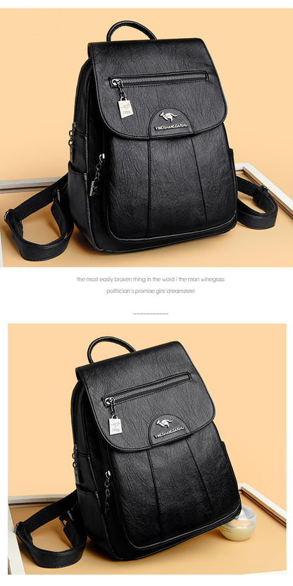 Women's Backpack 2026 Autumn and Winter New Large Capacity Casual Shoulder Bag Fashion College Student Travel Bag One-Piece Generation