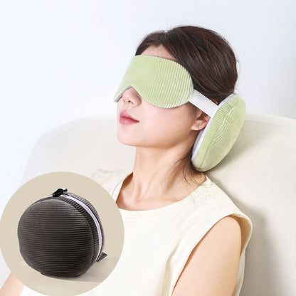 U-shaped pillow shading sleep eye mask two-in-one pillow PP cotton nap rest pillow aircraft travel pillow cutting eye mask pillow
