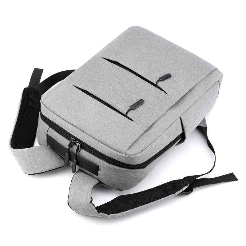 Cross-border New Three-piece Backpack Business Gift suit Computer Backpack Korean Solid Color Simple Junior School Bag