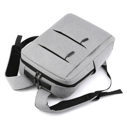 Cross-border New Three-piece Backpack Business Gift suit Computer Backpack Korean Solid Color Simple Junior School Bag