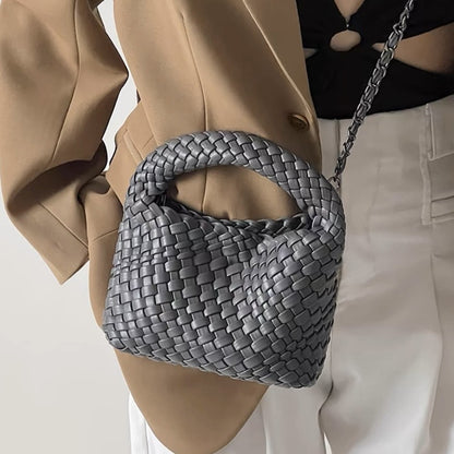handmade woven bag summer high-end niche design women's bag handbag shoulder bag vegetable basket Ins bag