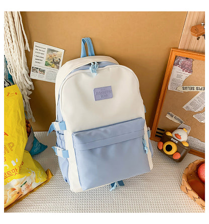 New Front Pieces Detachable Double Backache Bag Girl's Backpack Large Capacity Transparent Baby Bag Multifunctional Student Schoolbag