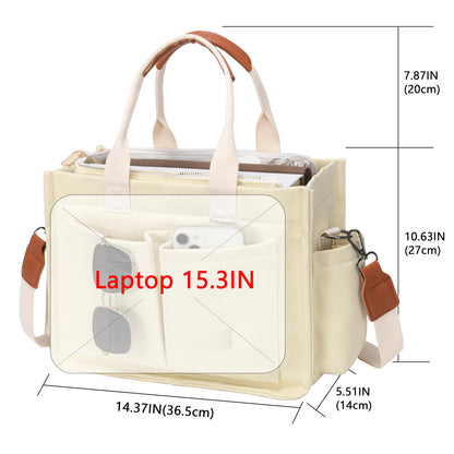 New Women's Large Canvas Handbag Laptop Crossbody Bag Mummy Bag Daily Bag Handbag