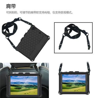 Applicable ipad10.2 inch protective case silicone mini5 drop-resistant iPad9.7 handheld air3 full cover air4