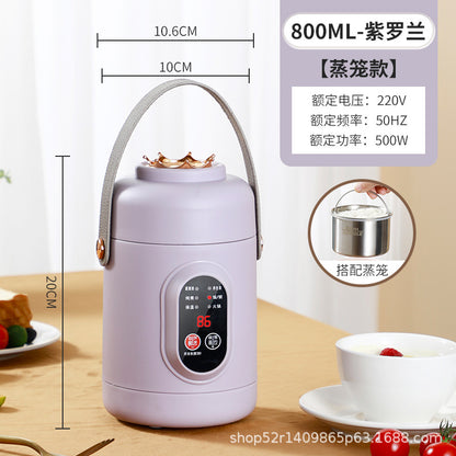 Mini Electric Rice Cooker Smart Small Electric Cooker Portable Small Electric Cooker Office Porridge Soup Non-stick Cooker Gift