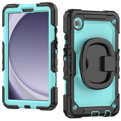 Applicable to Samsung Tab A9 silicone + PC protective case 8.7-inch rotating bracelet X115 multi-functional drop-resistant tablet case