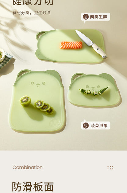 Cutting Board for Home Kitchen, Cartoon Cutting Board, Special Baby Food Supplement, Fruit Cutting, Cute Bear Cutting Board