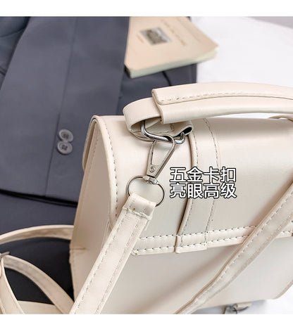 Sweet Style Small Square Handbag for Women, 2026 Summer New Model, Bowknot Shoulder Bag, Stylish Multifunctional Backpack