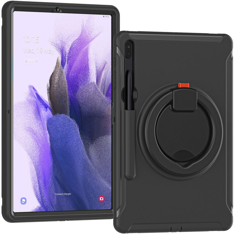 Suitable for Samsung Tab S7 S8 silicone drop-resistant tablet case PC bracelet rotating bracket S7Plus protective case