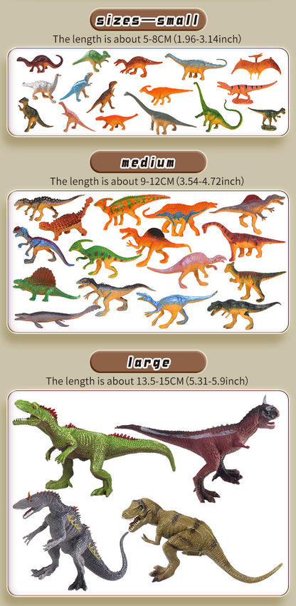 New DIY Dinosaur Park Model Children's Simulated Animal Toys Boys Educational Assembly Model Toys Birthday Gifts