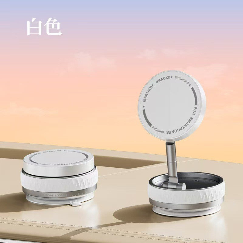New Car Metal Magnetic Mobile Phone Holder Suction Cup Vacuum Adsorption Car Special Navigation Magnetic Fixed Bracket