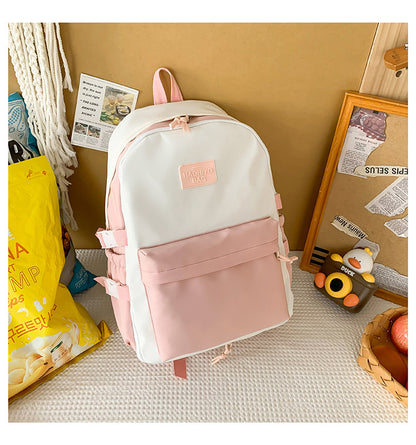 New Front Pieces Detachable Double Backache Bag Girl's Backpack Large Capacity Transparent Baby Bag Multifunctional Student Schoolbag