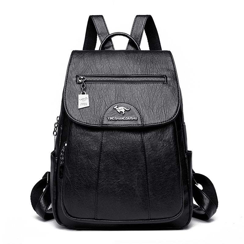 Women's Backpack 2026 Autumn and Winter New Large Capacity Casual Shoulder Bag Fashion College Student Travel Bag One-Piece Generation