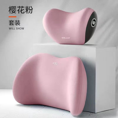 New car headrest lumbar suit car driving seat memory cotton waist protection car pillow neck pillow