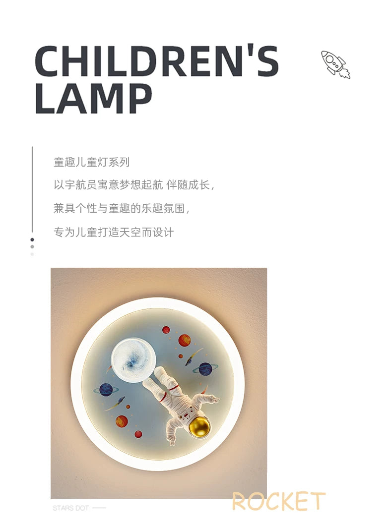 Modern cartoon LED lights children's rooms ceiling lights bedrooms study rooms creative home decoration indoor lighting fixtures