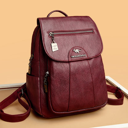 Women's Backpack 2026 Autumn and Winter New Large Capacity Casual Shoulder Bag Fashion College Student Travel Bag One-Piece Generation