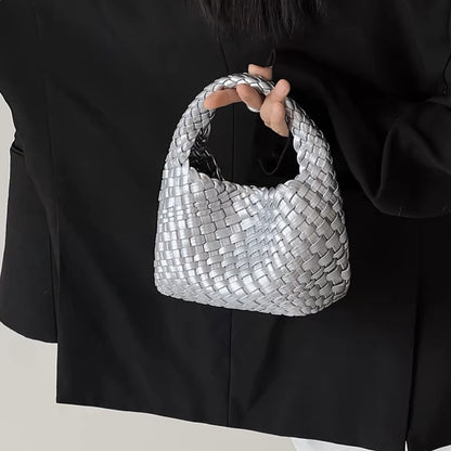 handmade woven bag summer high-end niche design women's bag handbag shoulder bag vegetable basket Ins bag