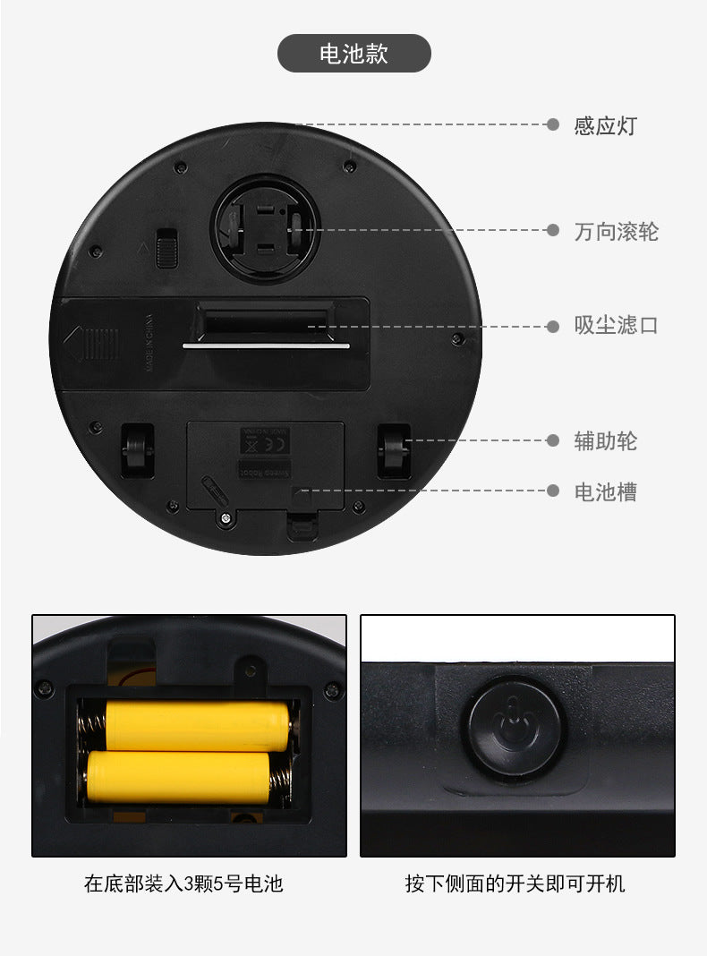 Intelligent Automatic Sweeping Robot Cleaning Mini Lazy USB Charging Home Appliance Robot Vacuum Cleaner