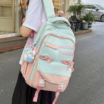 Wholesale Backpack Travel New Korean Style Fashion Large Capacity Junior High School and High School Student School Bag Leisure Travel School Bag