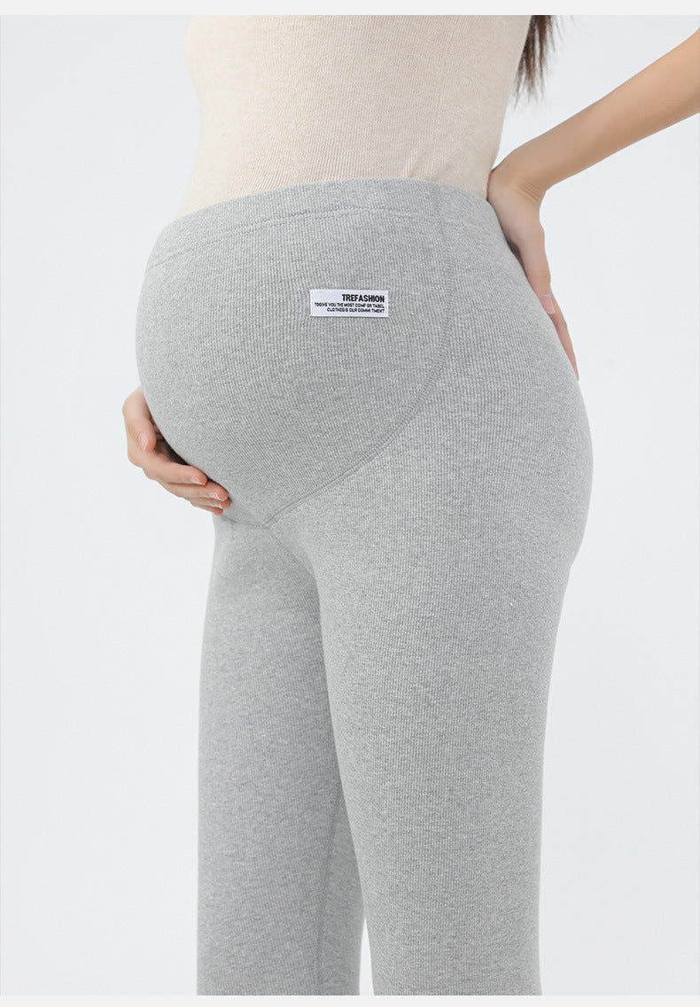 Maternity Leggings Autumn and Winter 2024 New Maternity Pants Winter Outer Wear Plus Cashmere Warm Cotton Pants