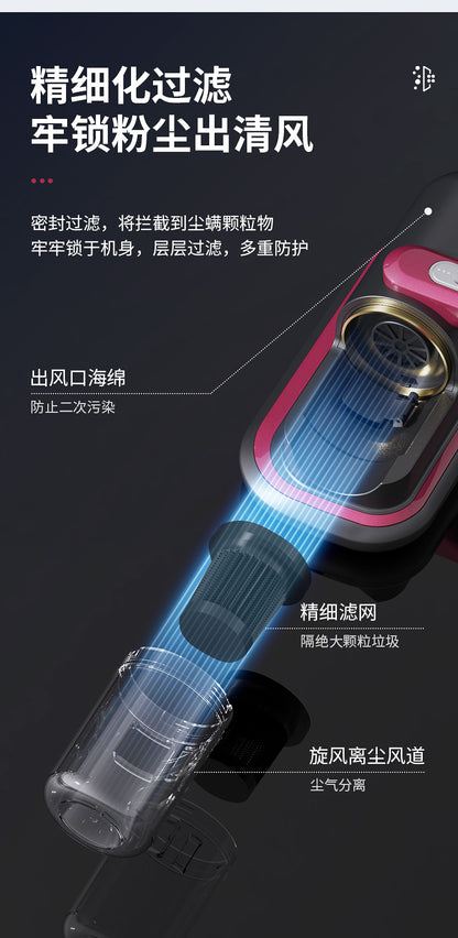 Acaricide household bed wireless high suction ultraviolet sterilizer hand-held vacuum cleaner for acaricide