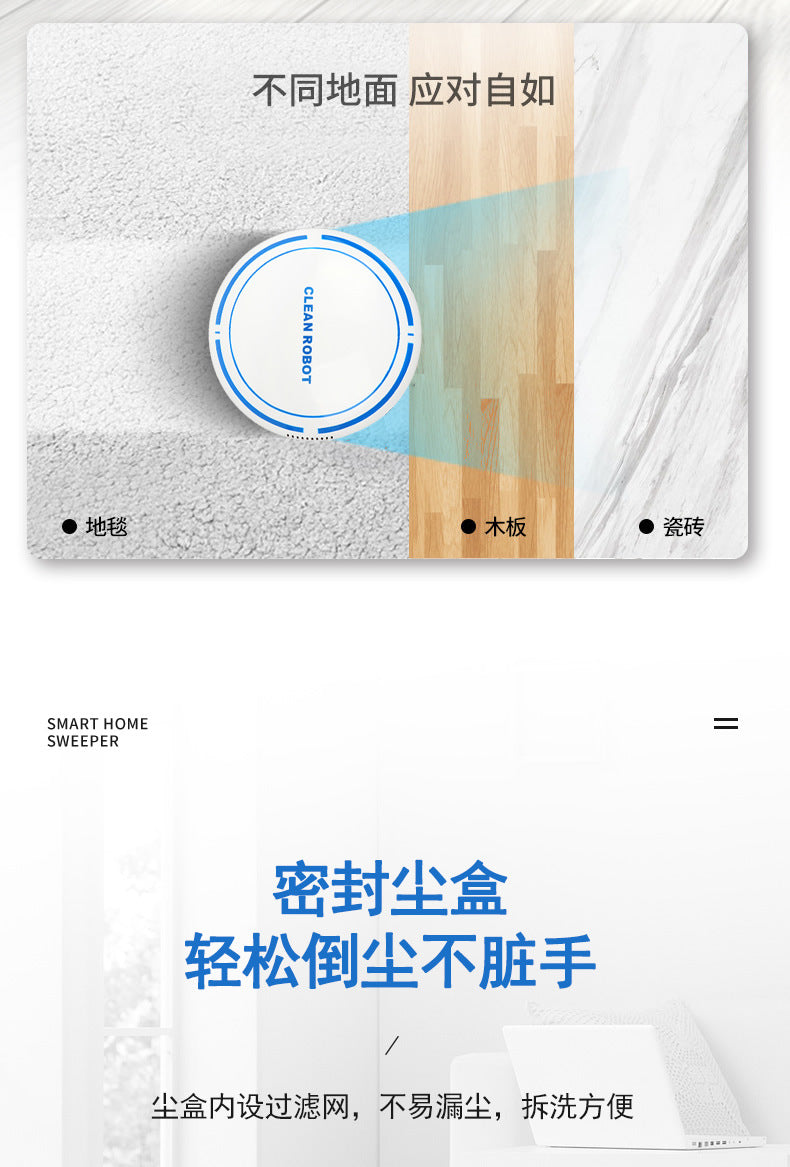 Intelligent Automatic Sweeping Robot Cleaning Mini Lazy USB Charging Home Appliance Robot Vacuum Cleaner