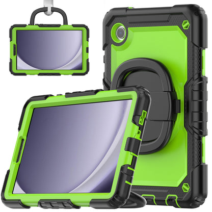 Applicable to Samsung Tab A9 silicone + PC protective case 8.7-inch rotating bracelet X115 multi-functional drop-resistant tablet case