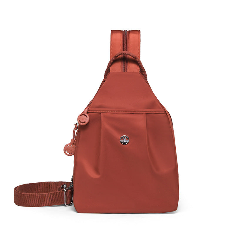 Niche High-End Mini Backpack, New Style, Simple and Versatile, Anti-Theft Women's Chest Bag, Fashionable and Lightweight Women's Bag