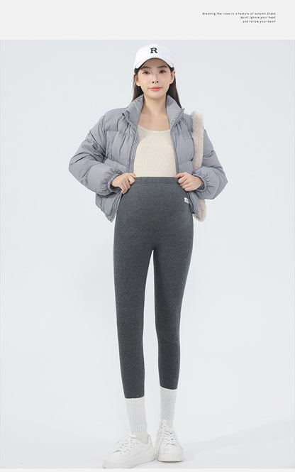 Maternity Leggings Autumn and Winter 2024 New Maternity Pants Winter Outer Wear Plus Cashmere Warm Cotton Pants