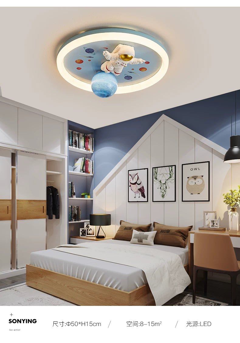 Modern cartoon LED lights children's rooms ceiling lights bedrooms study rooms creative home decoration indoor lighting fixtures
