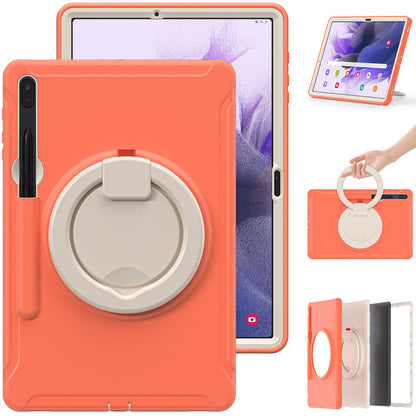 Suitable for Samsung Tab S7 S8 silicone drop-resistant tablet case PC bracelet rotating bracket S7Plus protective case