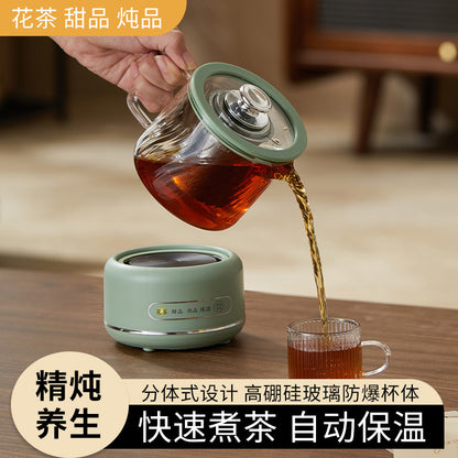 Multi-functional Flower Tea Pot Household Health Pot Mini Glass Boiling Kettle Small Health Cup Gift Electric Stew Cup for Tea