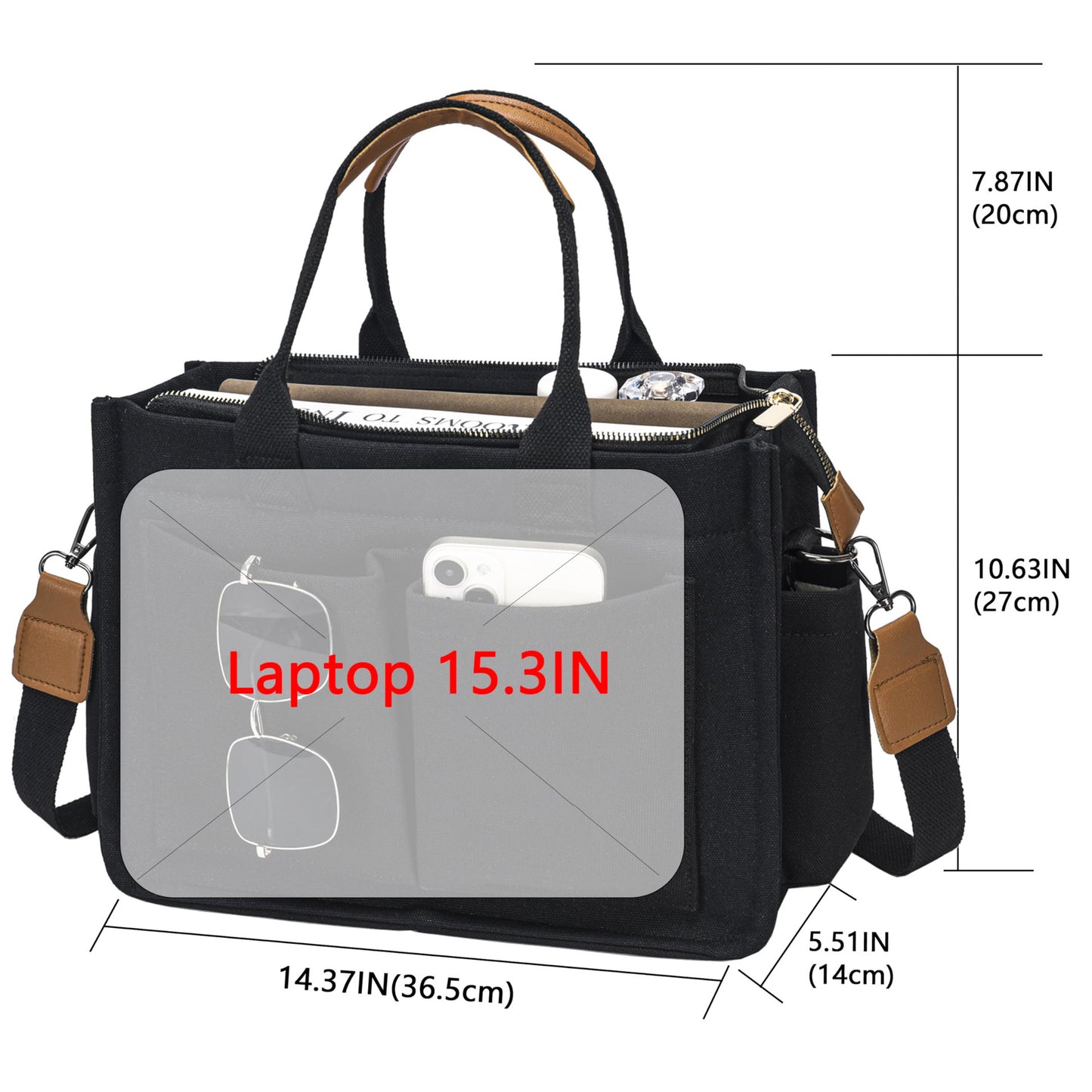 New Women's Large Canvas Handbag Laptop Crossbody Bag Mummy Bag Daily Bag Handbag