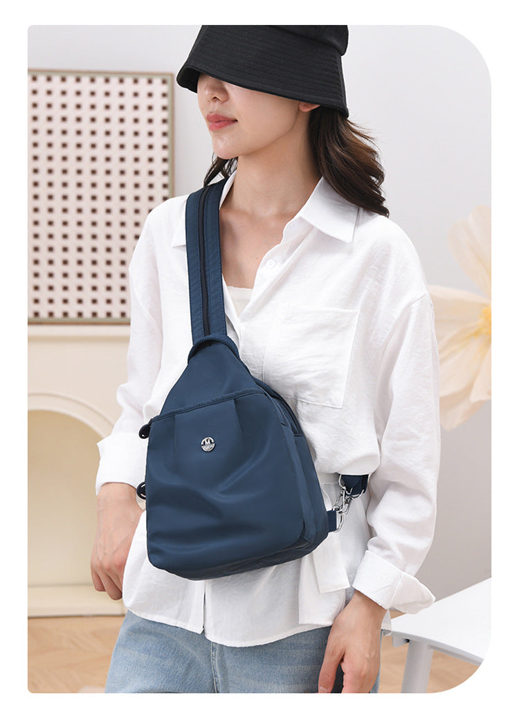 Niche High-End Mini Backpack, New Style, Simple and Versatile, Anti-Theft Women's Chest Bag, Fashionable and Lightweight Women's Bag