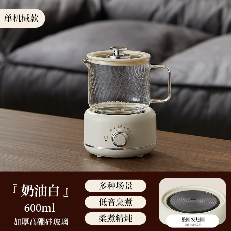 Multi-functional Flower Tea Pot Household Health Pot Mini Glass Boiling Kettle Small Health Cup Gift Electric Stew Cup for Tea