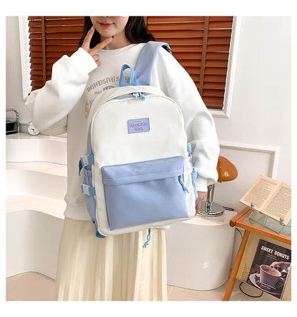 New Front Pieces Detachable Double Backache Bag Girl's Backpack Large Capacity Transparent Baby Bag Multifunctional Student Schoolbag