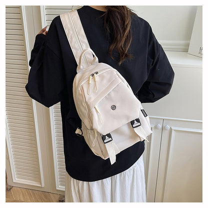 2026 Summer Workwear Style Simple Student School Bag Fashionable Oxford Cloth Backpack Outdoor Leisure Travel Backpack