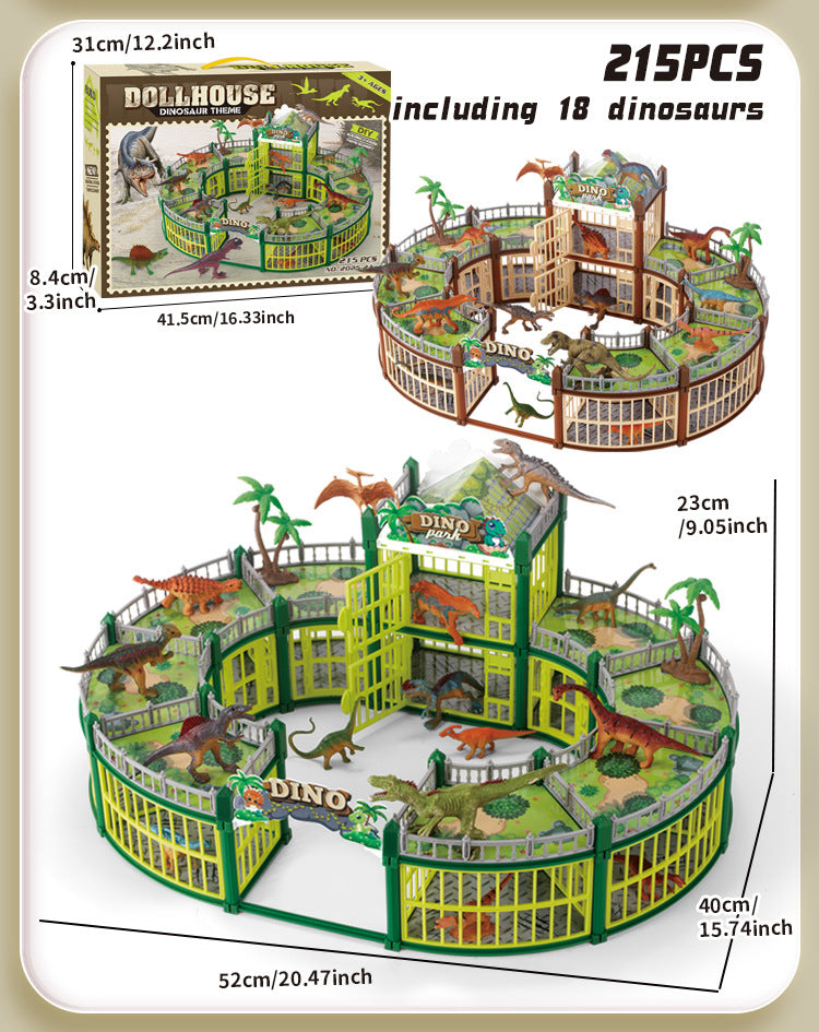 New DIY Dinosaur Park Model Children's Simulated Animal Toys Boys Educational Assembly Model Toys Birthday Gifts
