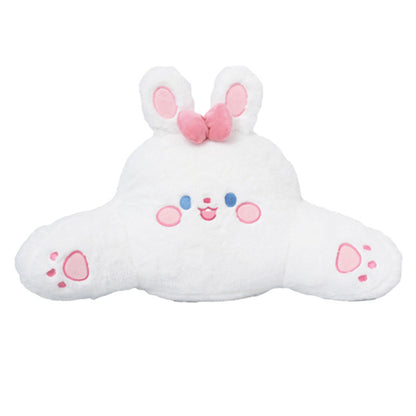 Cartoon car headrest neck pillow bear car sedentary not tired waist pillow four seasons universal car pillow