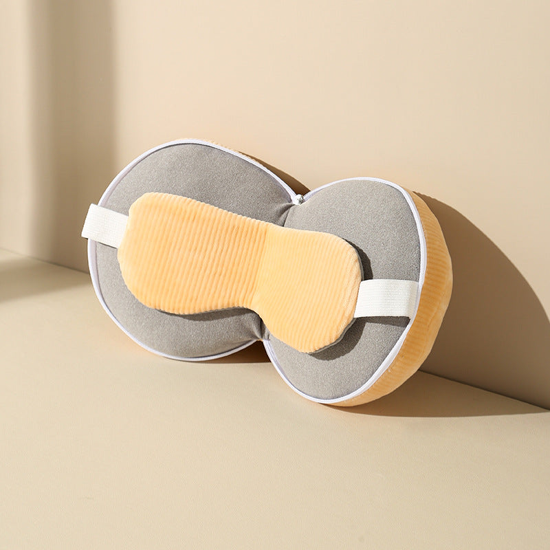 U-shaped pillow shading sleep eye mask two-in-one pillow PP cotton nap rest pillow aircraft travel pillow cutting eye mask pillow