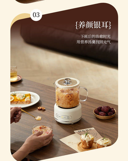 Multi-functional Flower Tea Pot Household Health Pot Mini Glass Boiling Kettle Small Health Cup Gift Electric Stew Cup for Tea