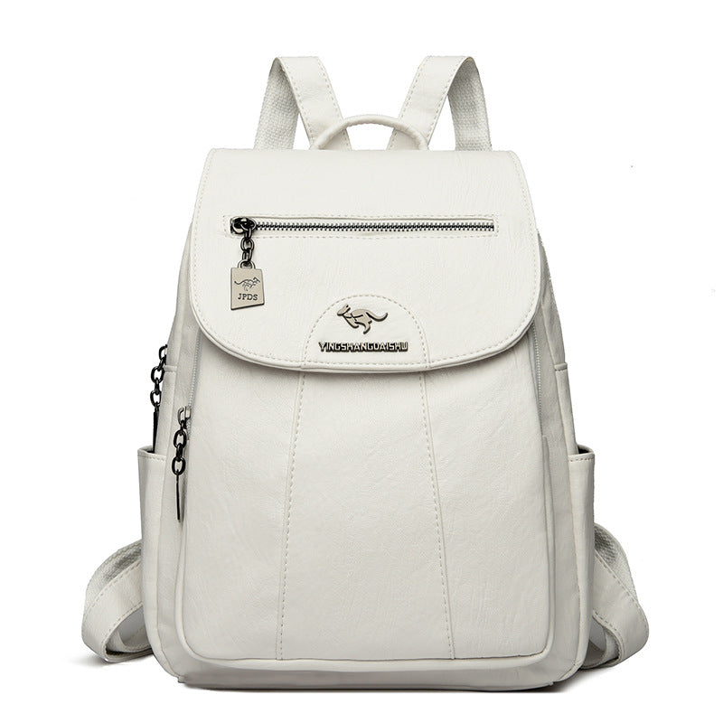 Women's Backpack 2026 Autumn and Winter New Large Capacity Casual Shoulder Bag Fashion College Student Travel Bag One-Piece Generation